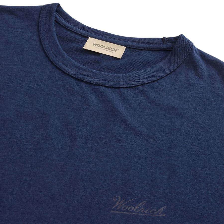 T-shirt maniche corte  in puro cotone fiammato da uomo Woolrich | CFWOTE01613827